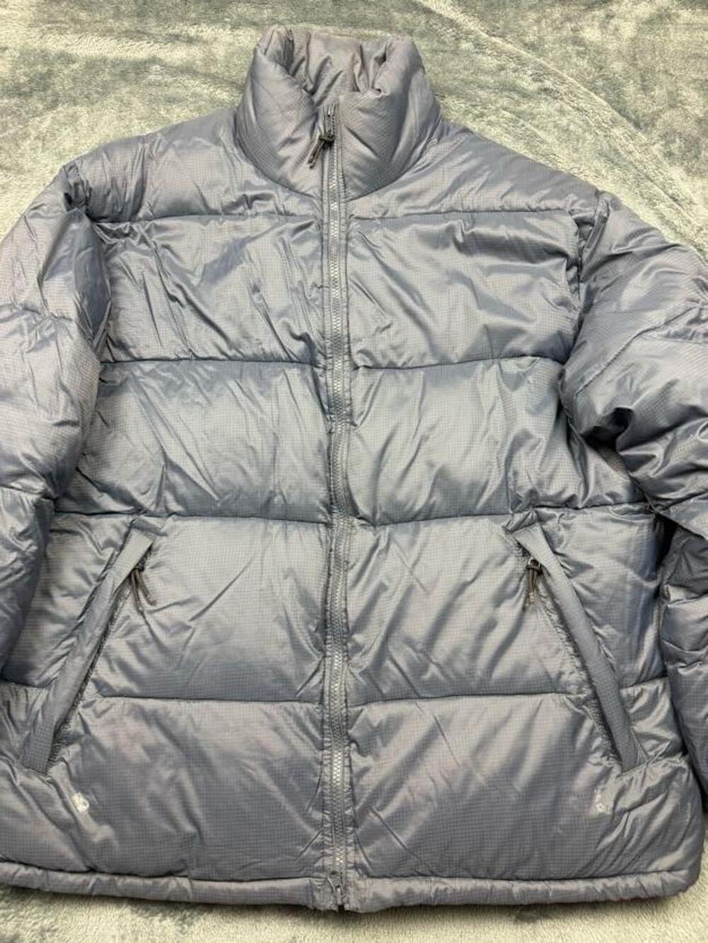 White Sierra Jacket Mens XL Gray Down Puffer Full Zip Insulated Winter Hiking
